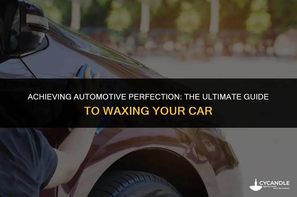 how to give your car a perfect wax