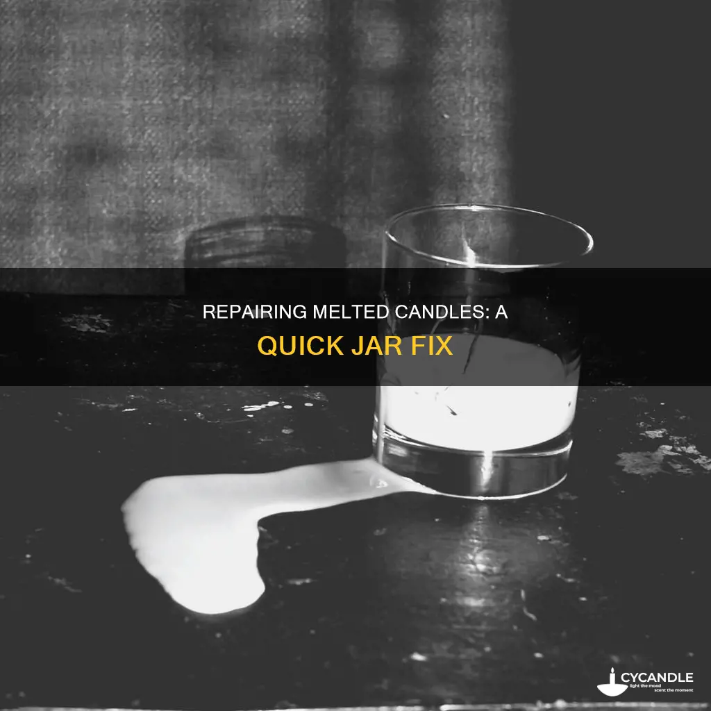 how to gix candle in jar melted