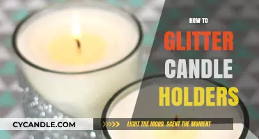 Glittering Candle Holders: A Sparkling DIY Project