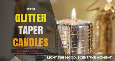Glittering Taper Candles: A Sparkling DIY Guide