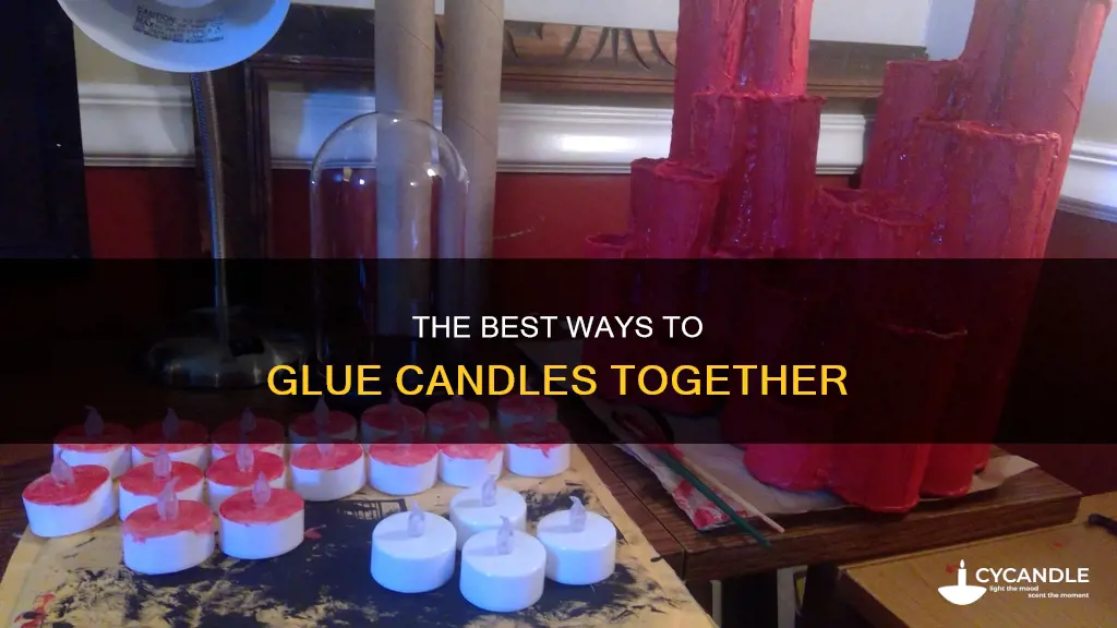 how to glue candles together