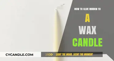 Creative Candle Decor: Gluing Ribbon to Wax Candles Made Easy