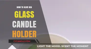 Creating a Sea Glass Candle Holder with Glue