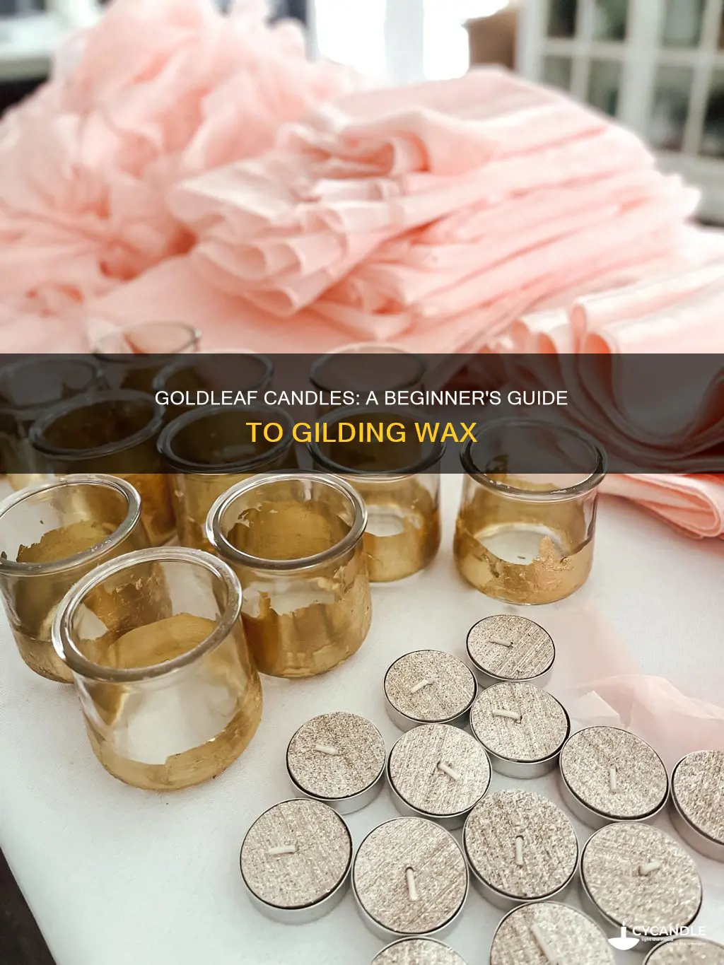 how to goldleaf candles