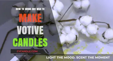 Grinding Beeswax for Perfect Homemade Votive Candles: A DIY Guide