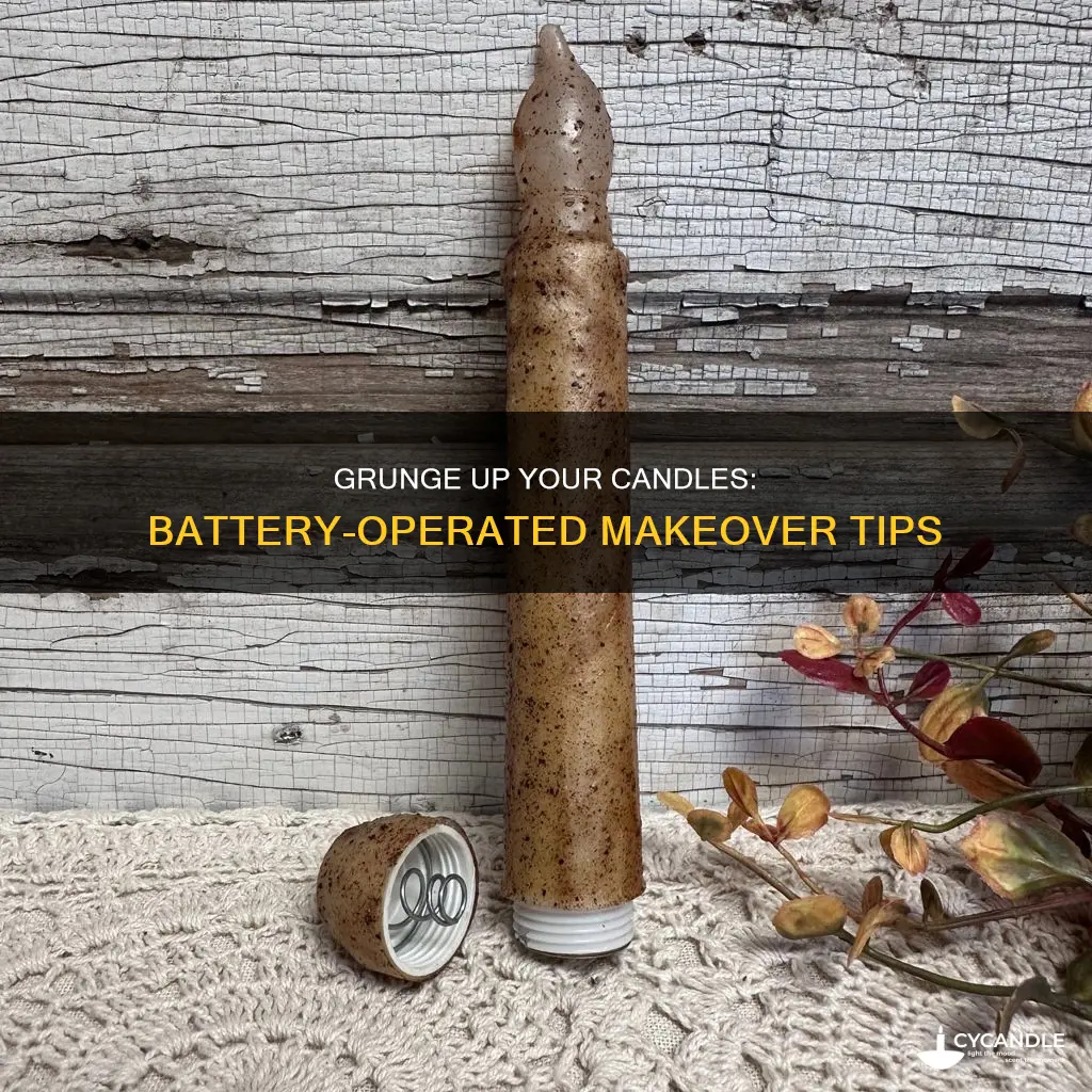 how to grunge battery operated candles