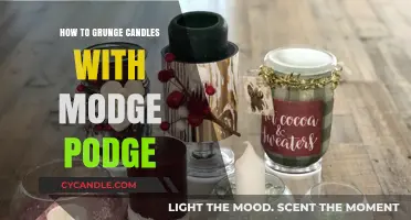 Grunge Candles with Modge Podge: A Step-by-Step Guide