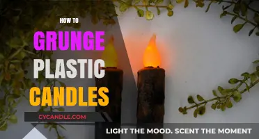 Transforming Plastic Candles with Grunge Style