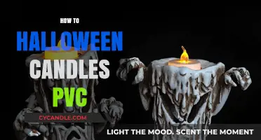 Creative Halloween Candles: Carve PVC for Spooky Effects