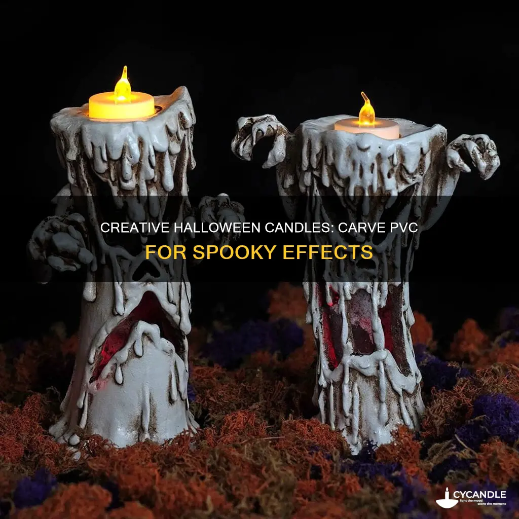 how to halloween candles pvc