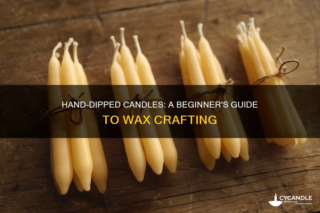 how to hand dip candles