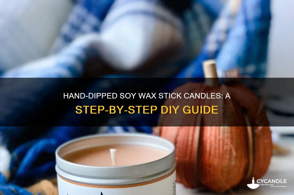 how to hand dip stick candles using soy wax