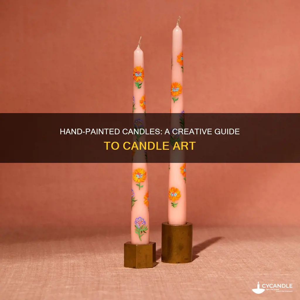 how to hand paint candles