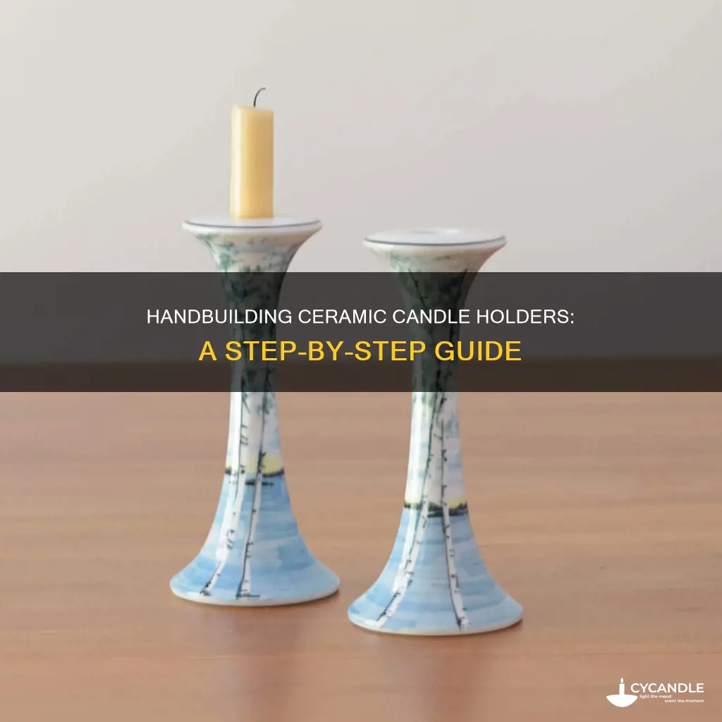 how to handbuild ceramic candle holders