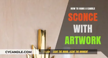 Enhance Your Walls: Hang Candle Sconces with Artwork