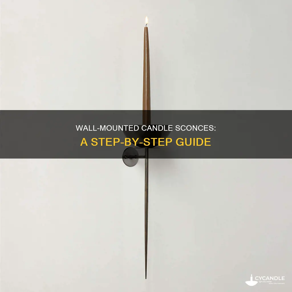 how to hang a candle wall sconce