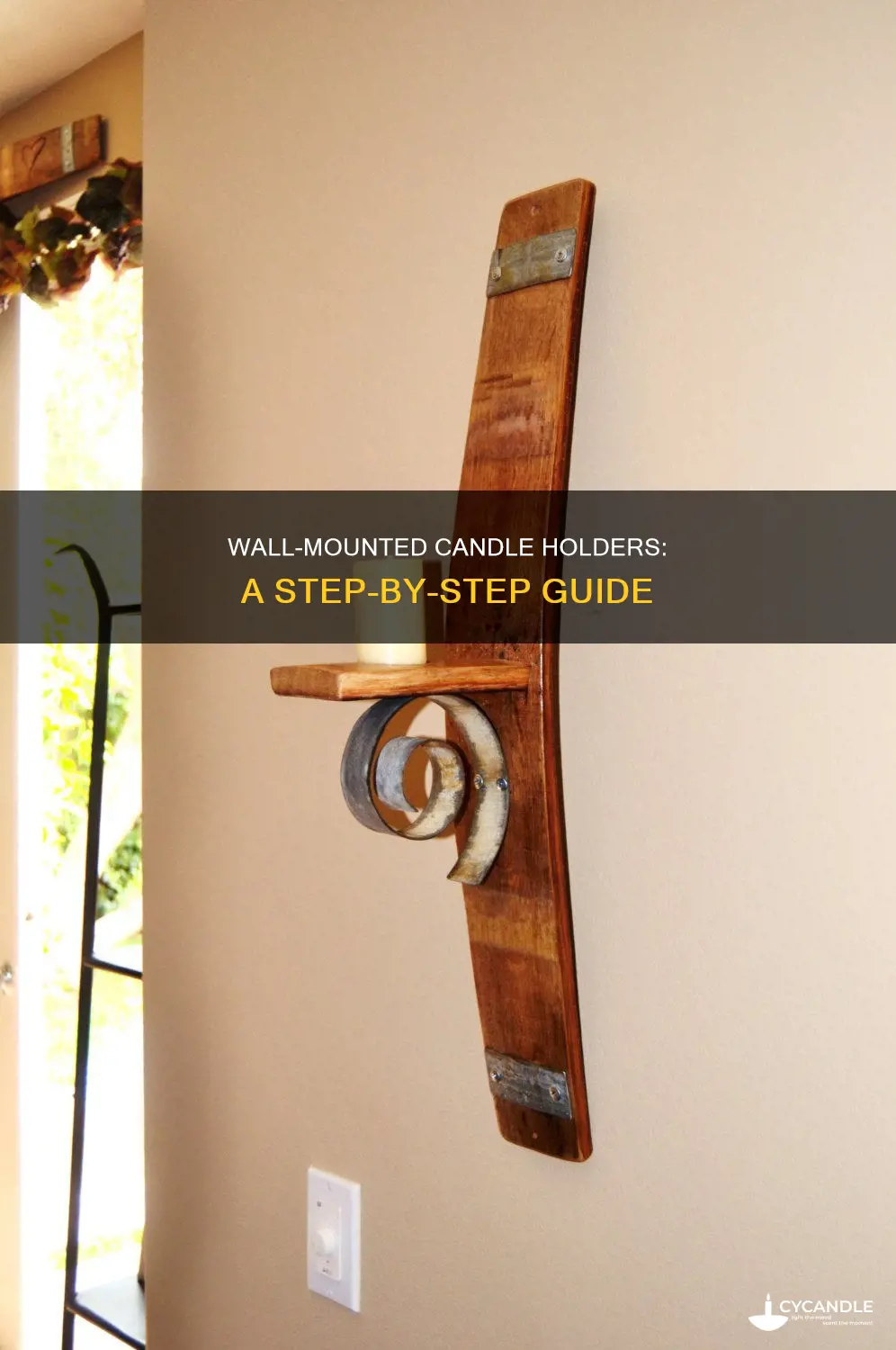 how to hang candle holder on wall