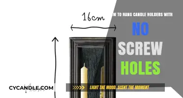 Creative Ways to Hang Candle Holders Without Screw Holes