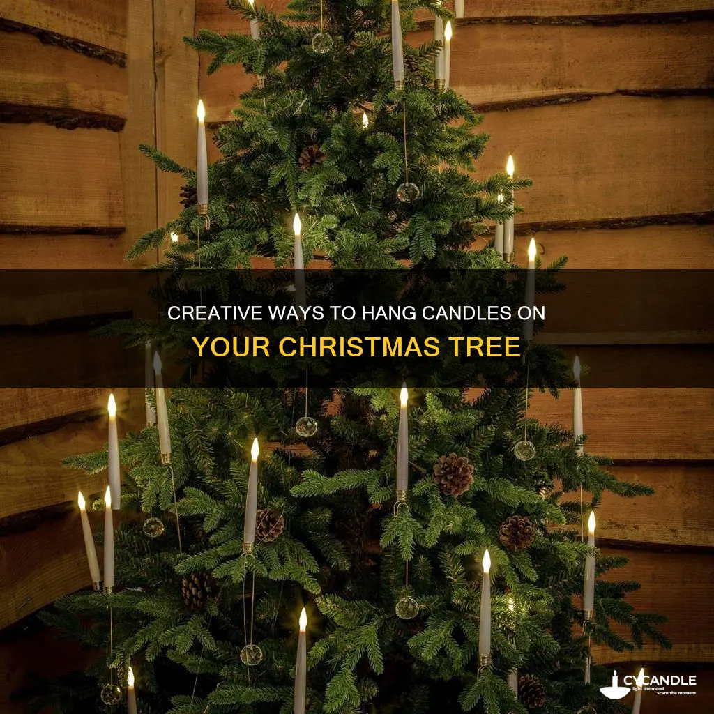 how to hang candles on a christmas tree