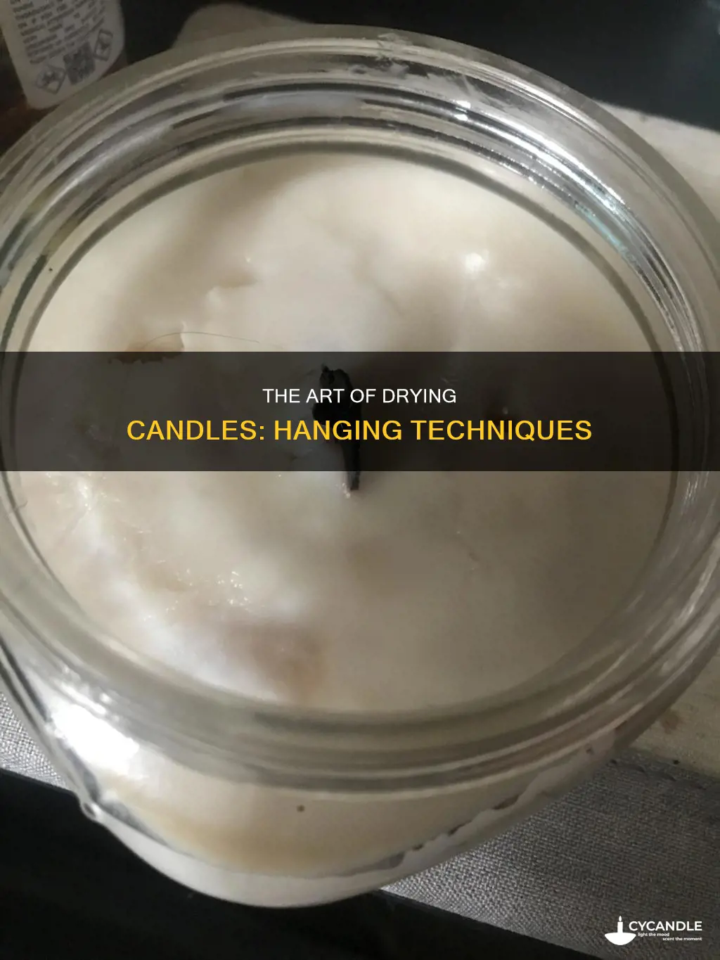 how to hang candles to dry