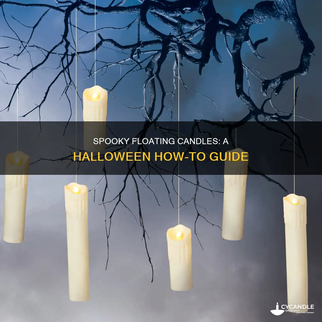 how to hang floating candles for halloween