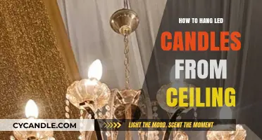 Hanging LED Candles: Ceiling Décor Ideas