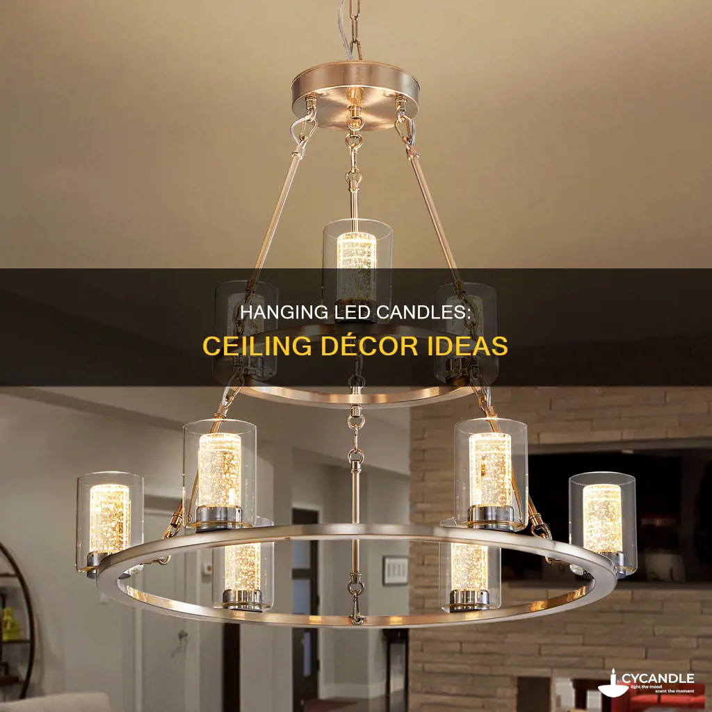 how to hang led candles from ceiling