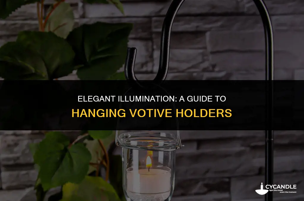 how to hang votive holders