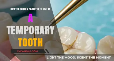 DIY Dental Fix: Hardening Paraffin for Temporary Tooth Replacement