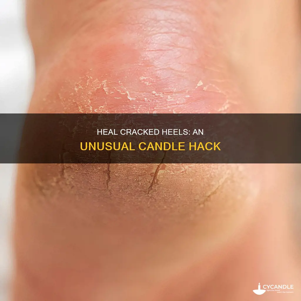 how to heal cracked heels with candle