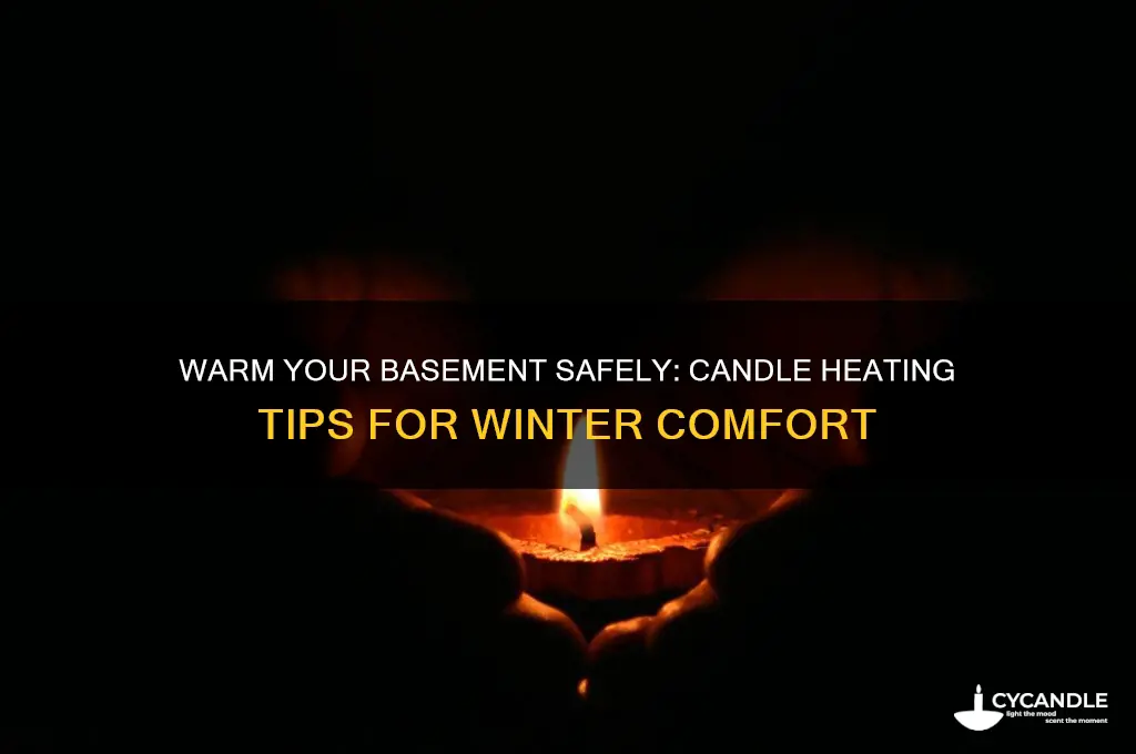 how to heat a basement in winter using candles