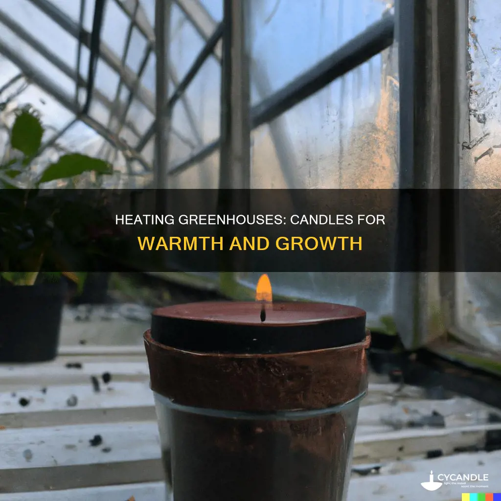 how to heat a greenhouse with a candle