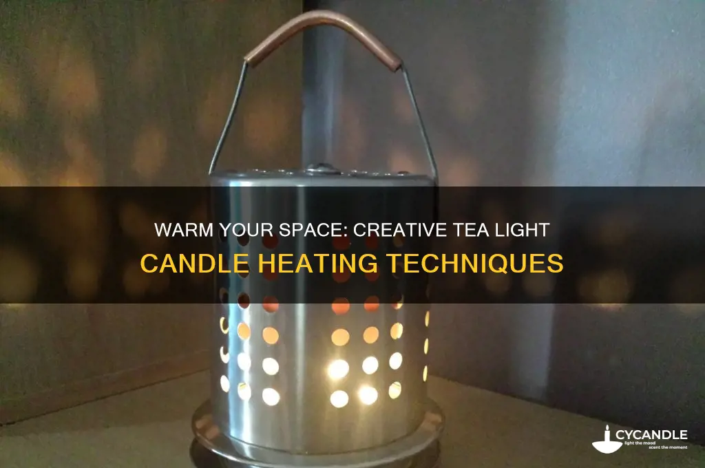 how to heat a room with a tea light candle