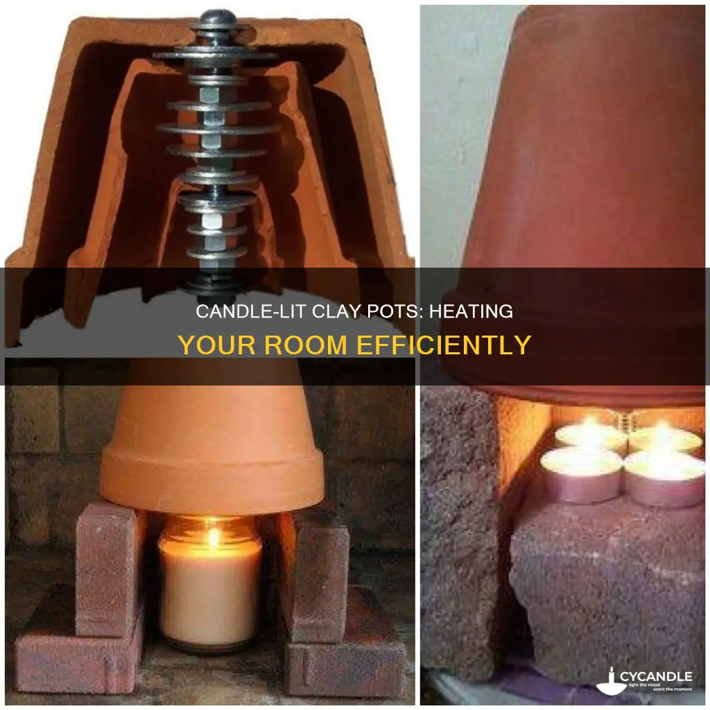 how to heat a room with candles and clay pots