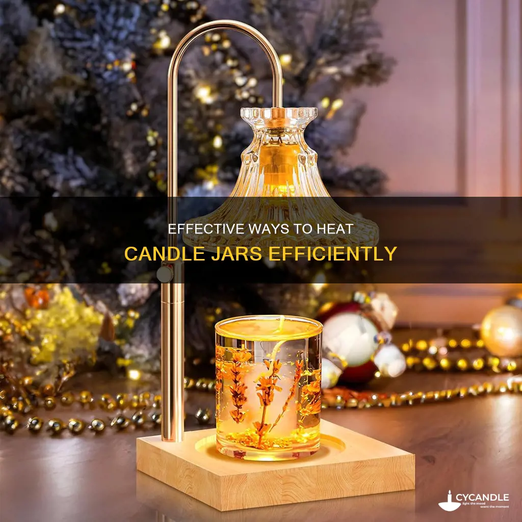 how to heat candle jars
