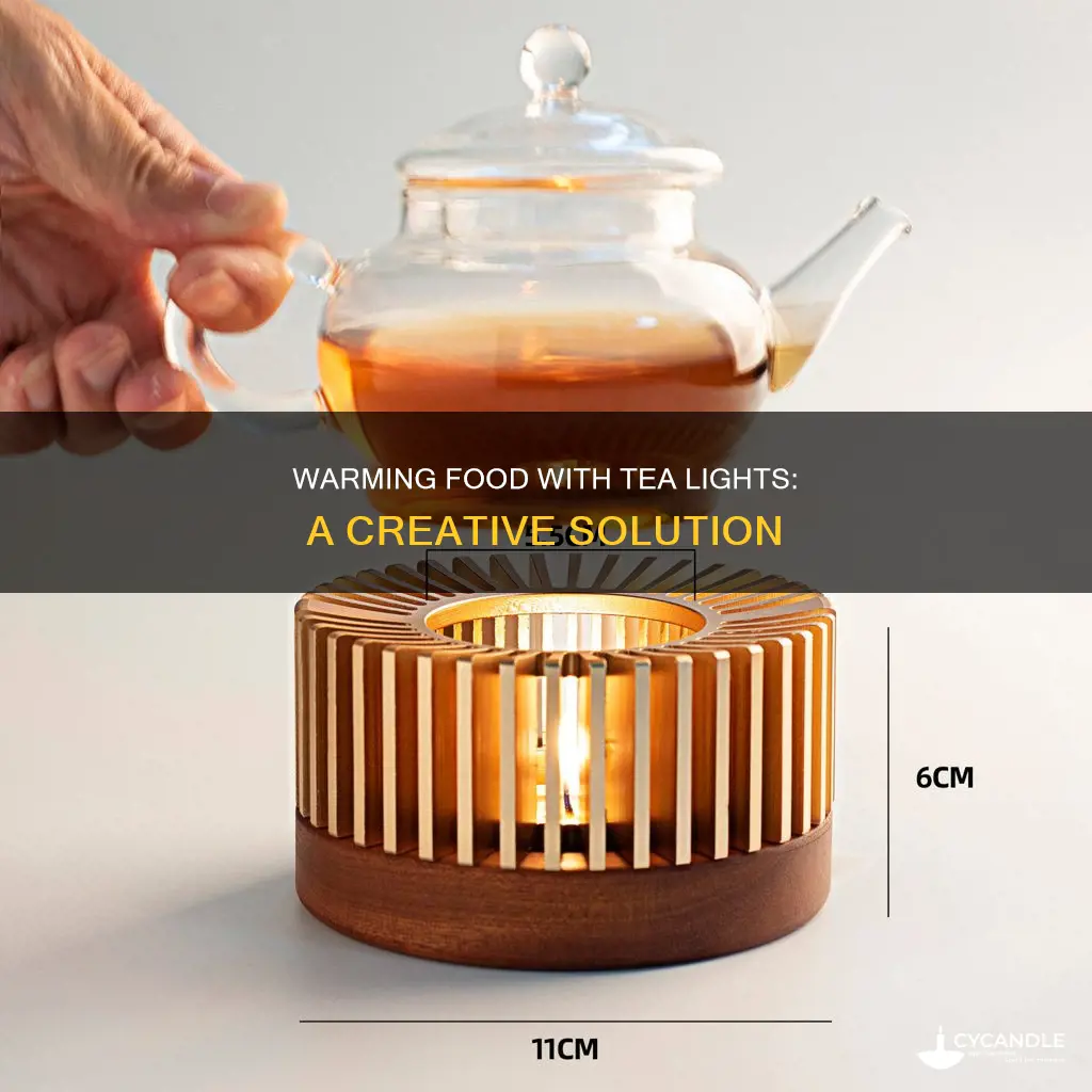 how to heat up food with tea candles