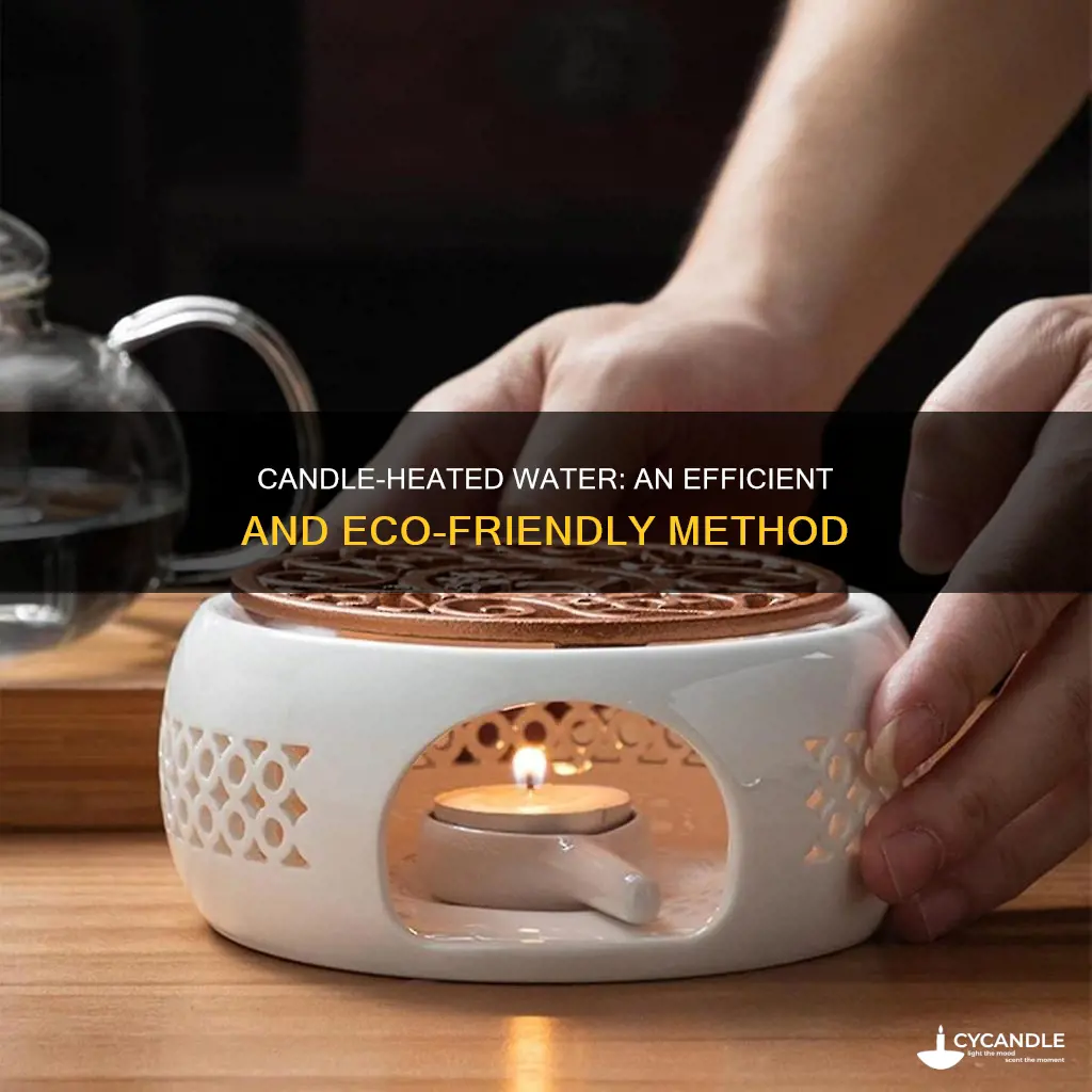 how to heat water with a candle