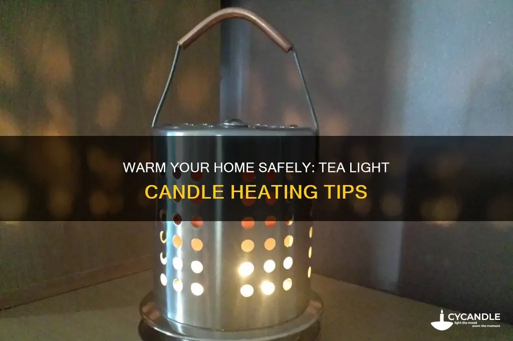 how to heat your home with tea light candles
