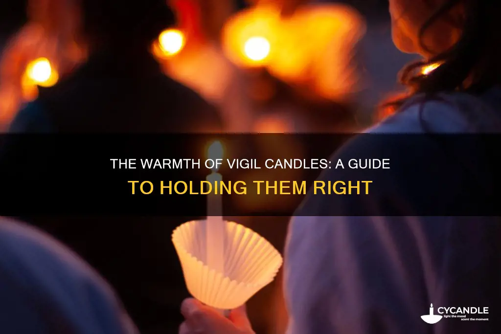 how to hold a candle at a vigil