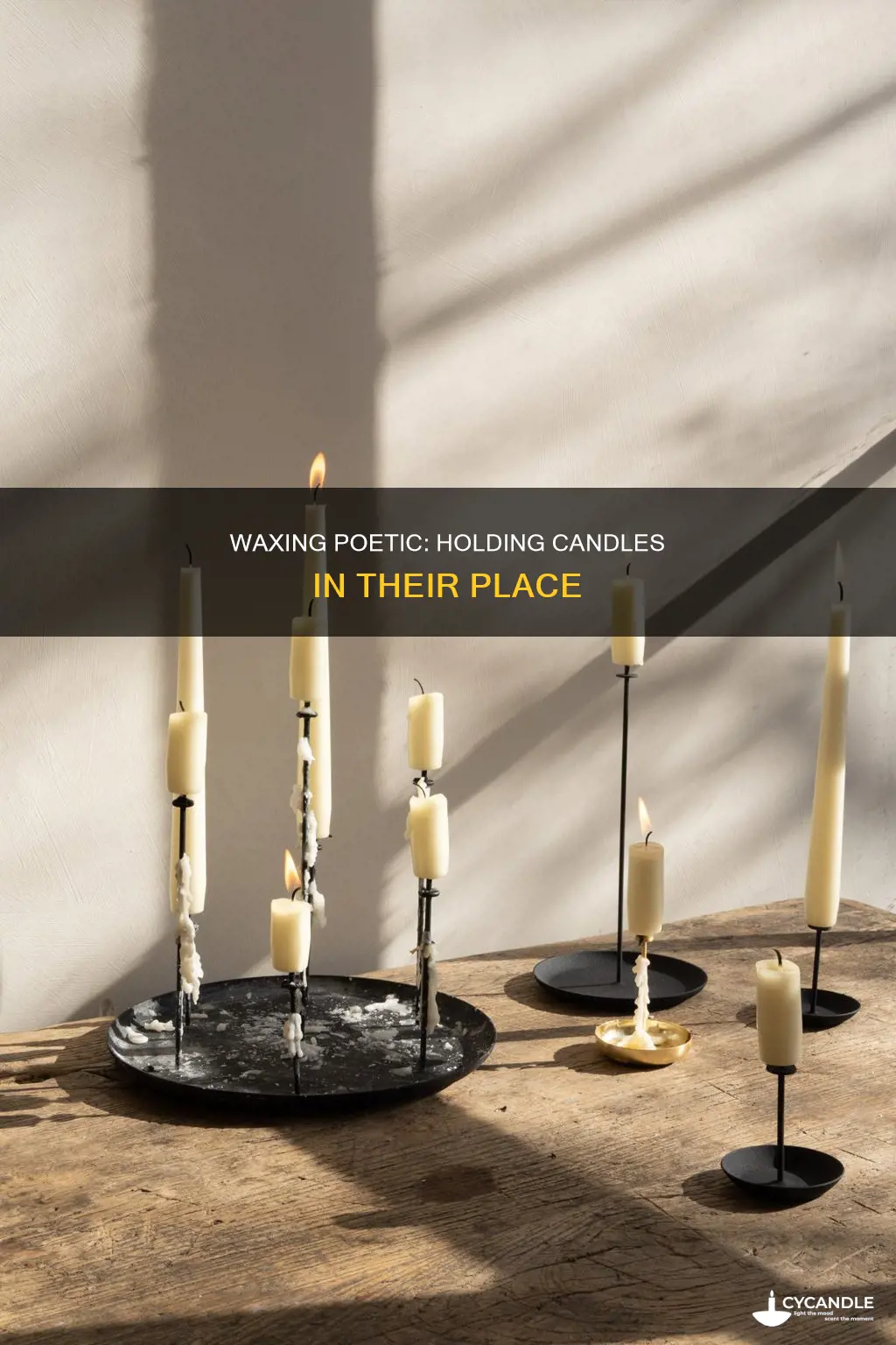 how to hold a candle in candle holder