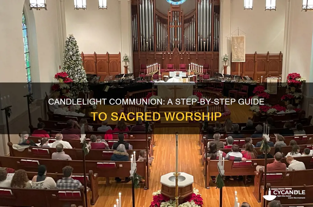 how to hold a candle light communion service