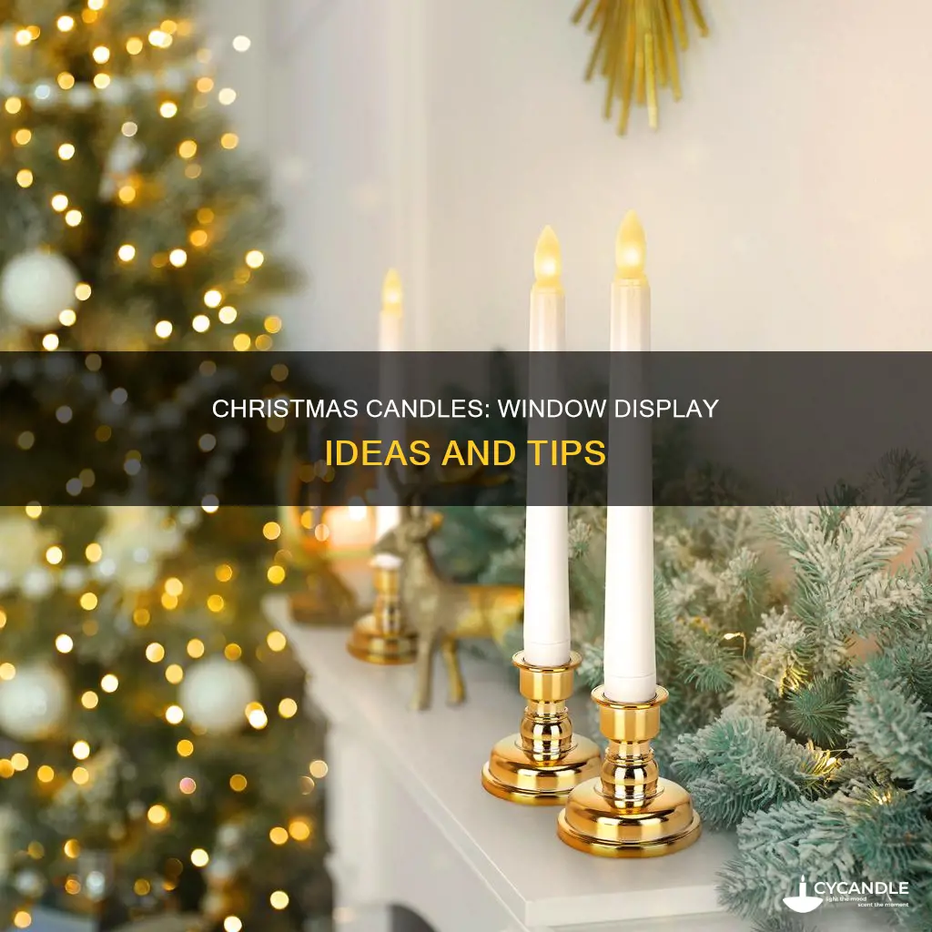 how to hold christmas candles in the window