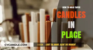 Wax Candles: Securing Tapers with Style