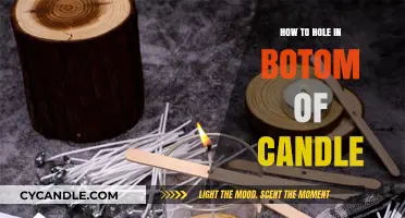Creating a Hole in Candles: The Perfect Bottom Wick