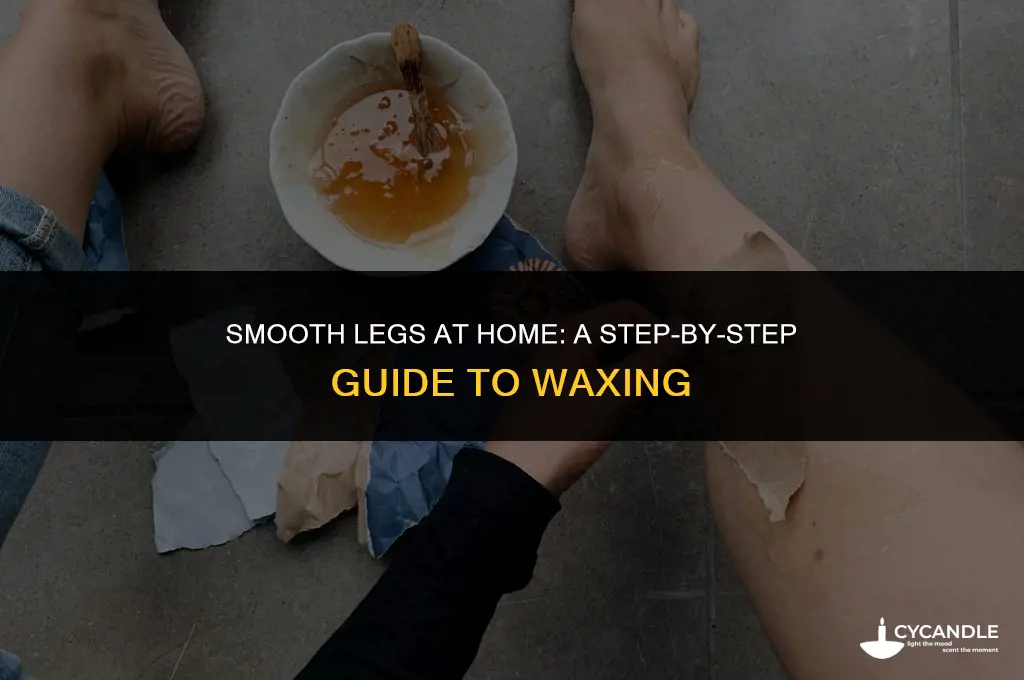 how to home wax legs