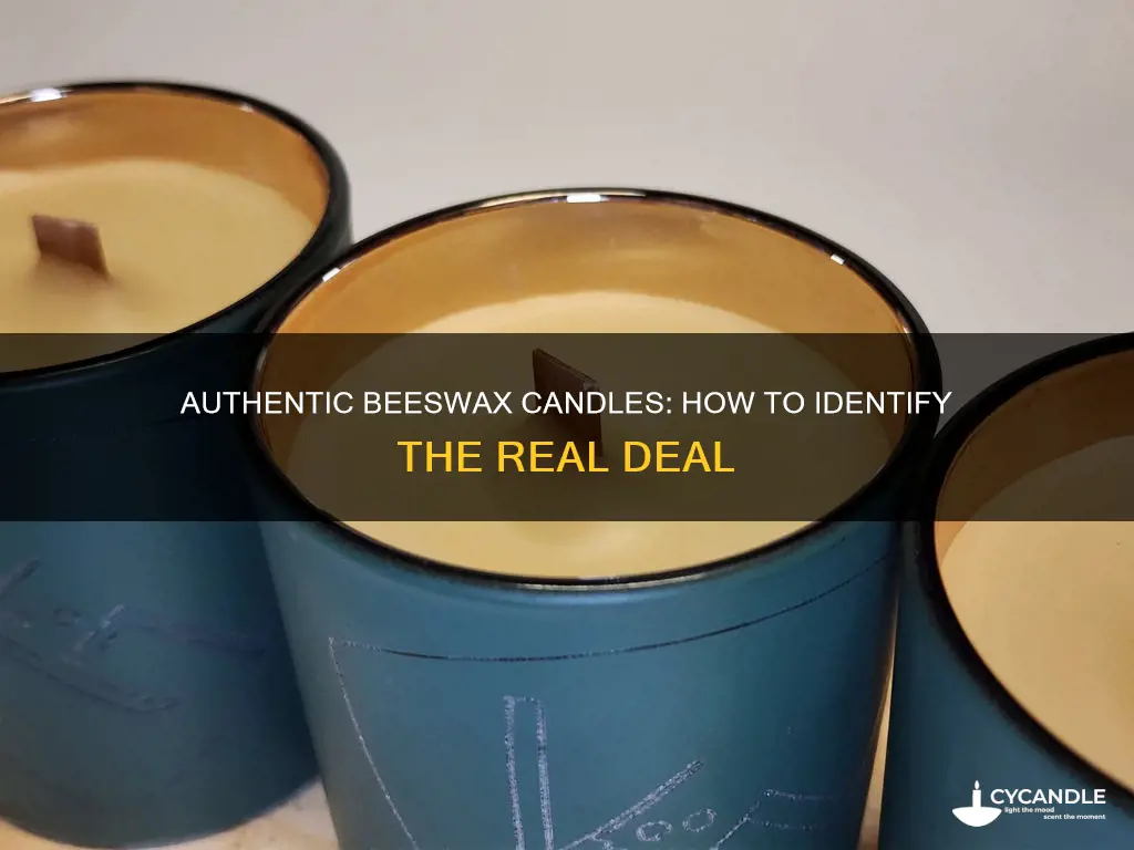 how to identify beeswax candles