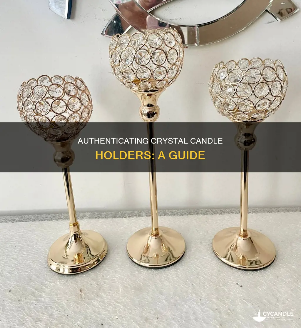 how to identify crystal candle holdrs