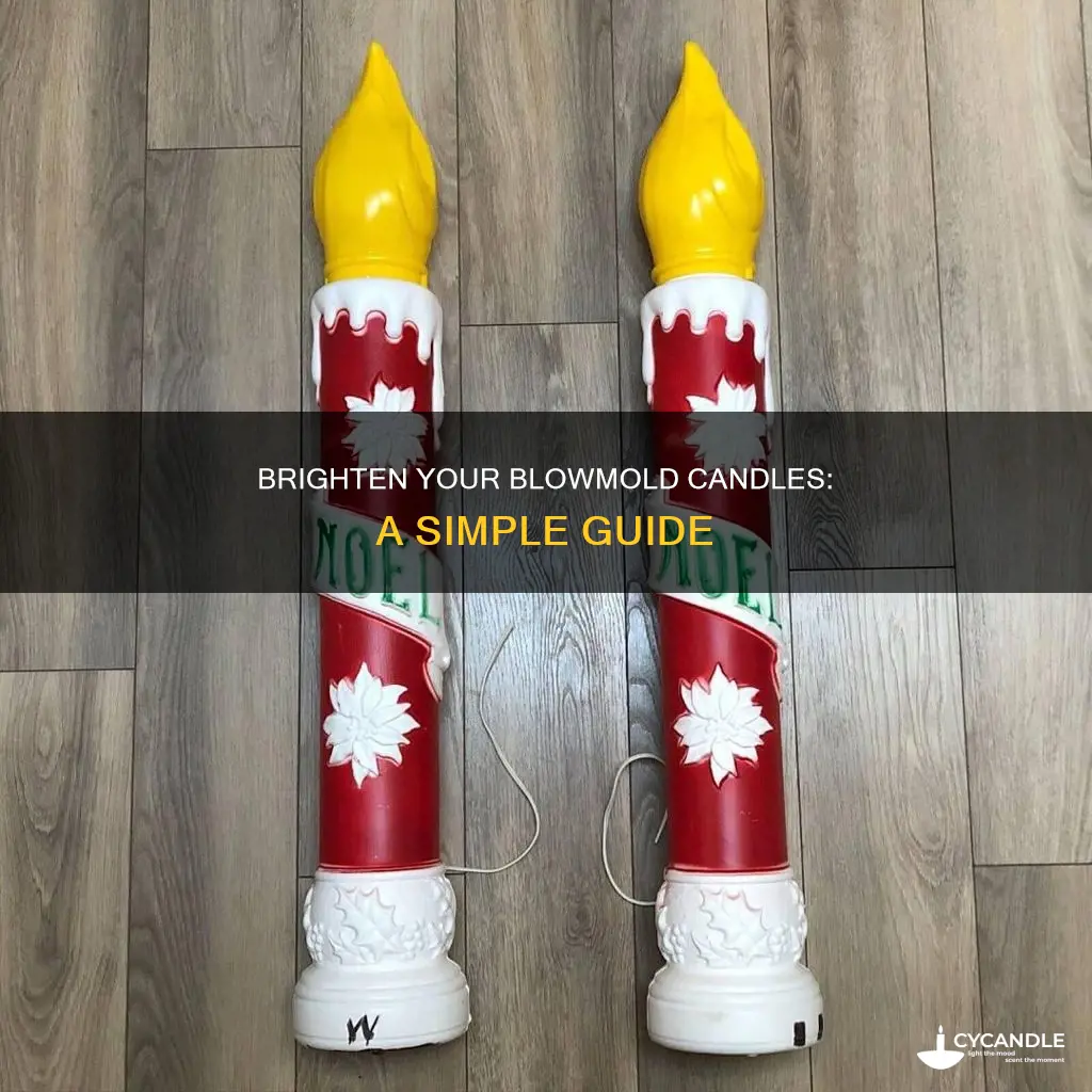 how to illuminate blowmold candle