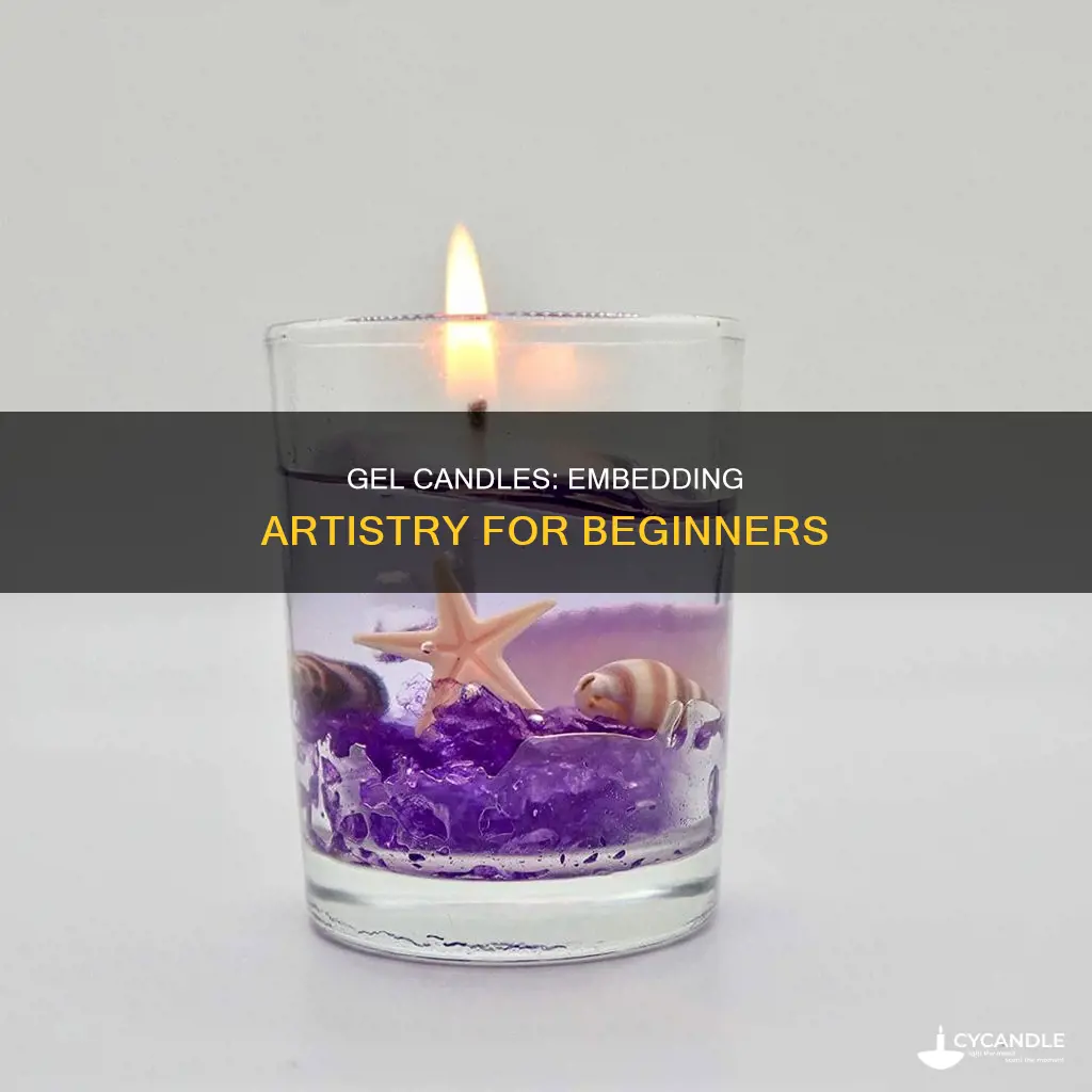how to imbed gel candles
