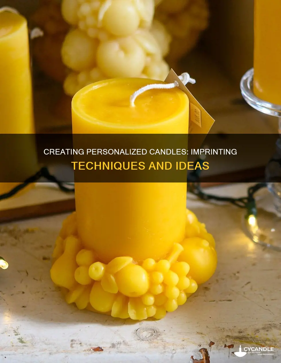 how to imprint on candles
